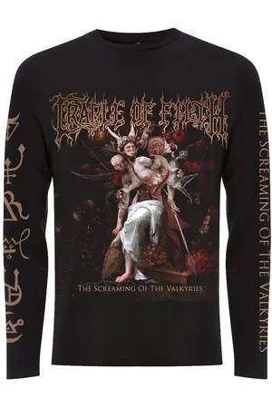 Cradle of Filth Pitkähihainen paita - The screaming of the valkyries - S- XXL - varten Miehet