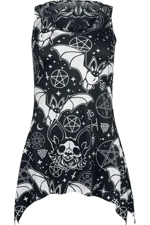 Heartless Gootti Toppi - Conjure Lace Panel Vest - S- XXL - varten Naiset