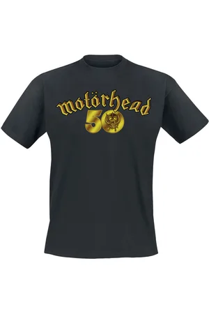Motörhead T-paita - 50th Anniversary Gold Logo - S- 4XL - varten Miehet