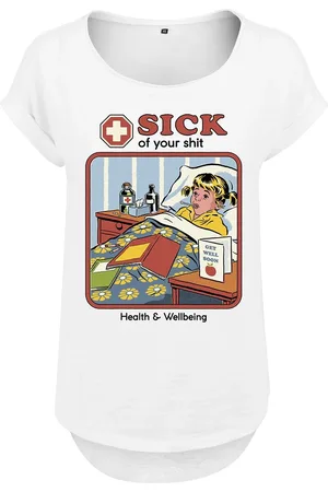 Steven Rhodes Fun T-paita - Sick Of Your Shit - S- 5XL - varten Naiset