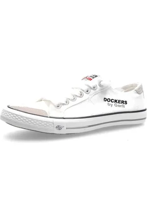 Dockers Matalavartiset tennarit - Canvas Sneaker White - EU41- EU47 - varten Miehet