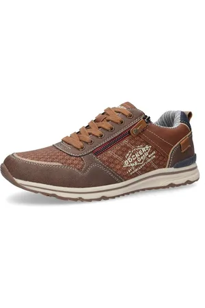 Dockers Matalavartiset tennarit - Zip Sneaker Low Brown - EU41- EU47 - varten Miehet