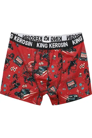 King kerosin Rockabilly Bokserit - Rockabilly Devil Boxershort - S- XXL - varten Miehet