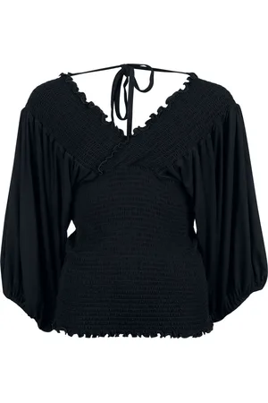 EMP Pitkähihainen paita - Smocked Top - S- XXL - varten Naiset