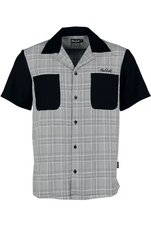 Chet Rock Rockabilly Lyhythihainen kauluspaita - Arlo Shirt - S- 4XL - varten Miehet