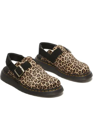 Dr. Martens Sandaalit - Jorge II Light Tan+Black Mini Leopard Spot Hair On+EH Suede - EU36- EU41 - varten