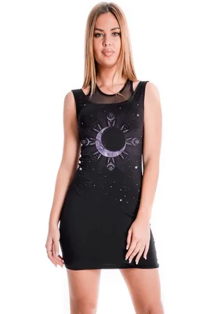 Outer Vision Keskipitkä mekko - Matilda-mekko - S- 4XL - varten Naiset