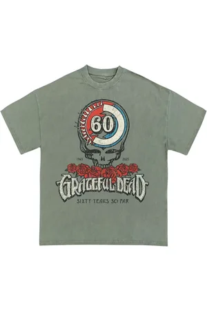 Grateful Dead T-paita - Stealie Roses 60th - S- XXL - varten Miehet