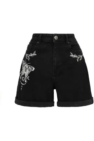 Hell Bunny Rockabilly Shortsit - Metamorhosis Shorts - XS- XL - varten Naiset