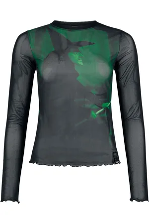 Killstar Gootti Pitkähihainen paita - Wizard Of Oz - Truly Wicked Mesh Top - XS- XXL - varten Naiset