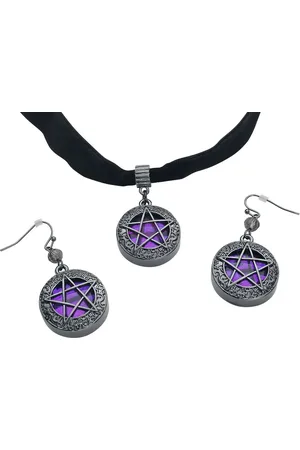 Gothicana Gootti Kaulanauha - Shiny Pentagram - varten Naiset