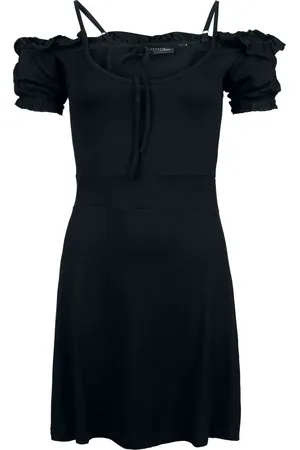 Gothicana Gootti Lyhyt mekko - Ladies Off Shoulder Dress - S- XXL - varten Naiset