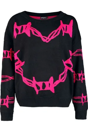 Heartless Gootti Neulepaita - Barbed Wire Heart Jumper - XS- 4XL - varten Naiset