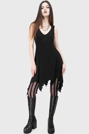 KIHILIST by KILLSTAR Gootti Lyhyt mekko - Desoluna Dress - XS- 3XL - varten Naiset