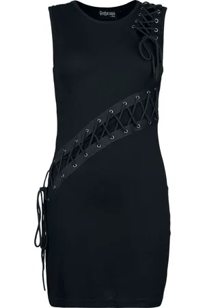 Gothicana Gootti Keskipitkä mekko - S- XXL - varten Naiset
