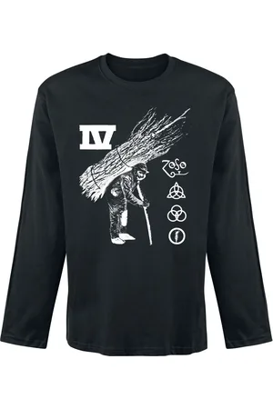 Led Zeppelin Pitkähihainen paita - IV Illustration Track List - S- XXL - varten Miehet