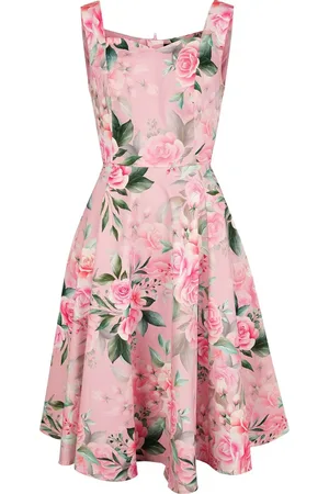 H&R London Keskipitkä mekko - Nellie Floral Swing Dress - XS- 4XL - varten Naiset