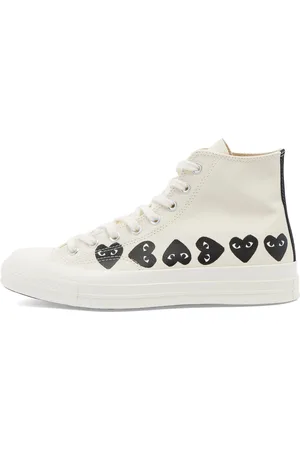Comme des Garçons X Converse Multi Heart High Sneakers in , Size UK 3 | END. Clothing