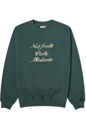 Drôle de Monsieur Drôle De Monsieur Presented by END. Embroidered Cotton Fleece Crew Sweat in , Size X-Small | END. Clothing
