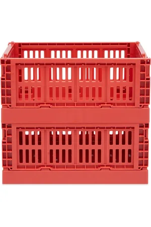 Hay Mini Recycled Colour Crate - Set of 2 in | END. Clothing