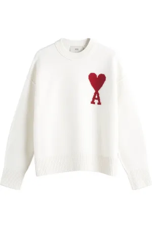 Ami AMI ADC Crew Knit Sweater in , Size Large | END. Clothing