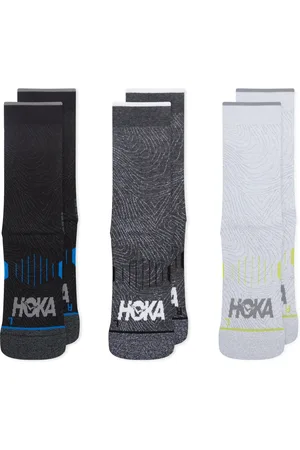 Hoka One One U Crew Run Sock 3-Pack in , Size Medium | END. Clothing