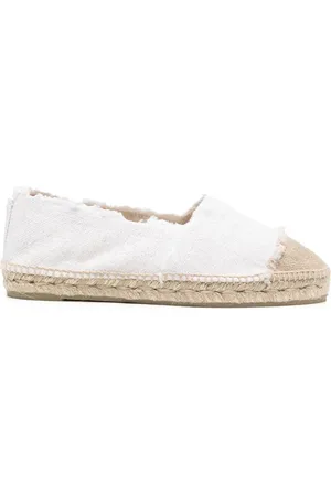 CASTA Raw-cut contrast-toe espadrilles