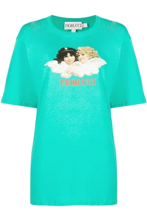 Fiorucci Naiset T-paidat - Logo-print cotton T-Shirt