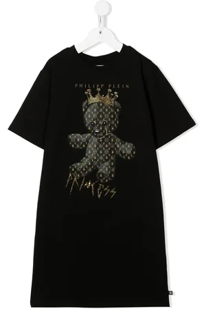 Philipp Plein Teddy bear-print T-shirt dress