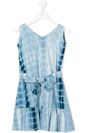 Little Bambah Tie-dye linen mini dress