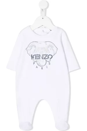 Kenzo Pyjamat - Elephant-embroidered velvet pajama