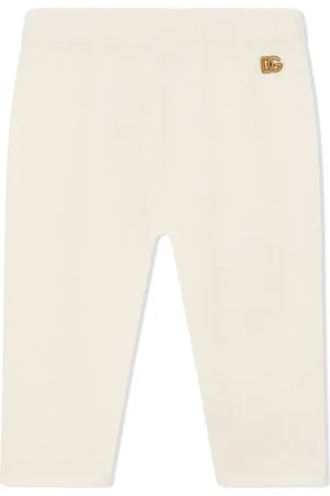 Dolce & Gabbana DG-logo cashmere leggings