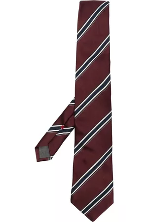 Brunello Cucinelli Miehet Solmiot - Diagonal stripe-print tie
