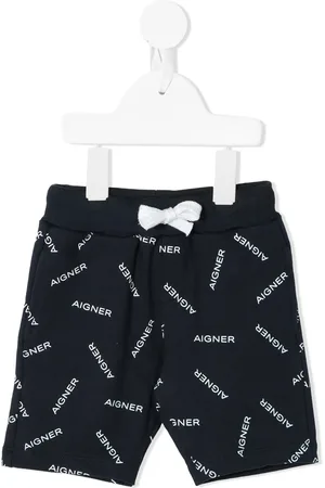 Aigner Logo print track shorts