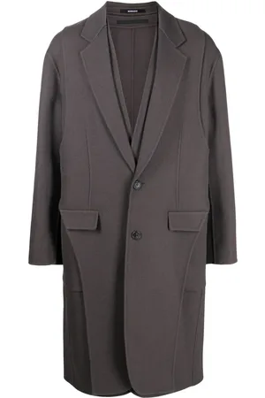 SONGZIO Wool asymmetric mid-length coat