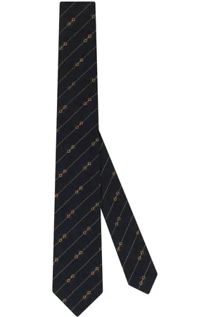 Gucci Miehet Solmiot - Horsebit-detail wool-jacquard tie