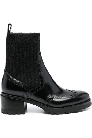 santoni Sock-style Chelsea boots