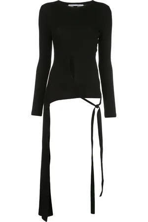 ROSETTA GETTY Long sleeve split apron T-shirt