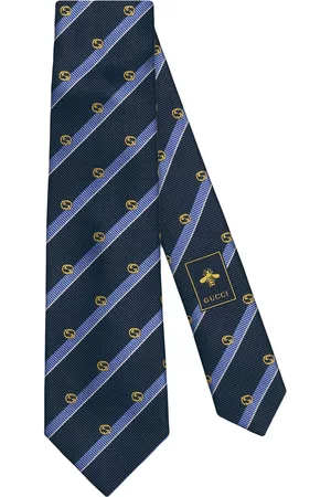Gucci Miehet Solmiot - Striped GG silk tie