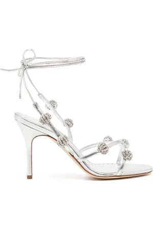 Manolo Blahnik Crystal-detail 90mm sandals