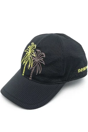 Emporio Armani Miehet Hatut - Embroidered palm-tree cap
