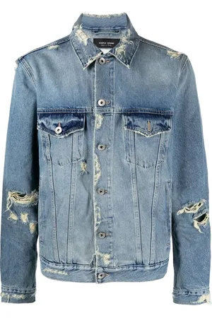 Purple Brand Distressed denim jacket