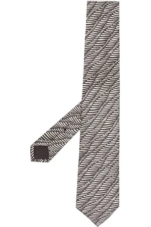 Armani Miehet Solmiot - Graphic-print silk tie
