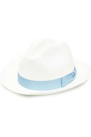 Borsalino Bow-detail fedora hat