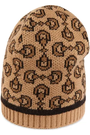 Gucci Miehet Hatut - Horsebit intarsia-knit hat