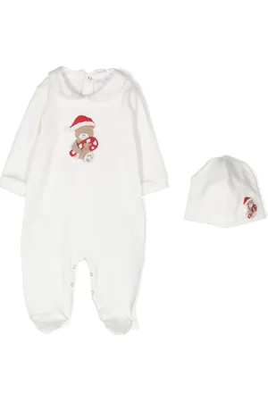 Story Loris Teddy-print baby grow