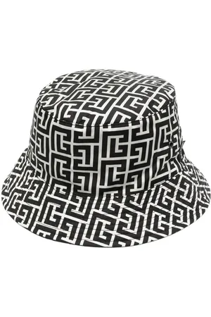 Balmain Miehet Hatut - Monogram-print bucket hat