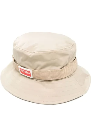 Kenzo Side logo-patch detail bucket hat