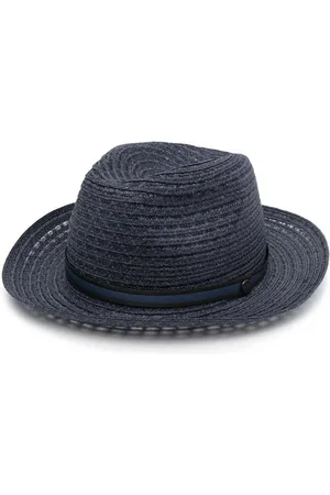Borsalino Miehet Hatut - Woven grosgrain-trim hat