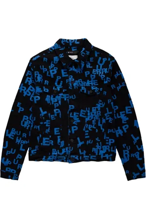 Purple Brand Logo-print denim jacket